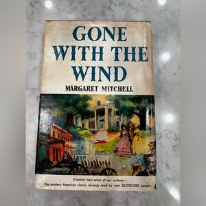 Vintage Gone With The Wind Margaret Mitchell Hardcover w/ Dust Jacket